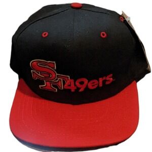 Vintage 80s San Francisco 49ers Snapback Hat New Era Dupont Visor Adjustable NWT